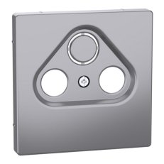 Centrální deska Merten D-Life pro anténní zásuvku 2/3 Stainless Steel