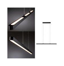 LED závěsné svítidlo Lento 42W černá stmívatelné nastavitelná výška 79693