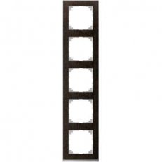 Merten Rámeček pětinásobný M-Pure Decor, Wenge/Aluminium SCHNEIDER MTN4050-3671