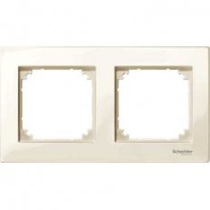 Merten Rámeček dvojnásobný, M-Plan, White Cream SCHNEIDER MTN515244