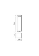 Sloupkové svítidlo TOWER ST H50 LED SMD 10W IP54 DG 3000K TUYA REDO 90052