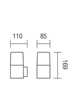 Nástěnné svítidlo TOGO AP E27 1X13W IP44 DG REDO 9265