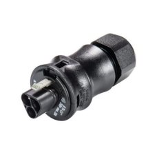 vidlice na kabel gesis RST, 3-pól, průchodka 6-10mm, pružinové svorky, černá