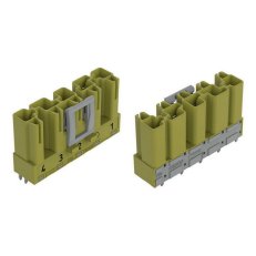 Konektor na desky plošných spojů, rovné, 5pól., světle zelená