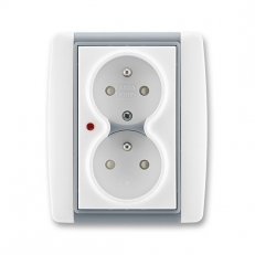 ABB 5592E-C02359 04 Zásuvka dvojnásobná, s ochranou před přepětím