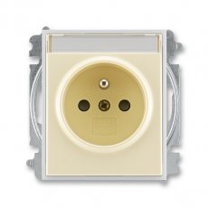 Zásuvka s popisovým polem 5519E-A02352 21 slonová kost/led. bílá Element ABB
