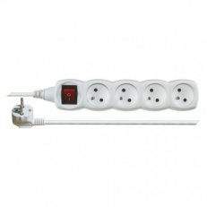 Prodlužovací kabel 7 m 4 zásuvky s vypínačem bílý PVC 1mm2 EMOS P1417