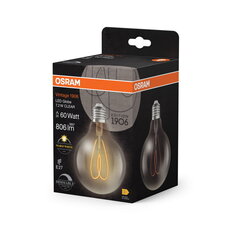 Světelný zdroj OSRAM Vintage 1906 LED CLASSIC Globe Dimmable 7.2W 927 Clear E27