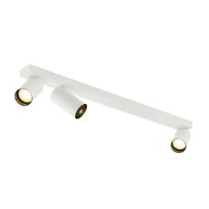 KAMI stropní přisazené svítidlo, 3x max. 10 W, GU10, bílá/černá SLV 1007736