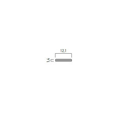 PRF052 FLAT AL. PROFILE for COOLING 2 m