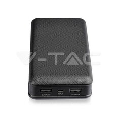 20000 mAh Power Bank Black , VT-3502 V-TAC SKU8190