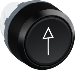 MP1-7206 Tlačítko Černé, bílý symbol šip
