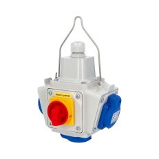 Zásuvkový závěsný box PowerBOX s hl. vypínačem 0-1 IP54 4x230V FAMATEL PB1402