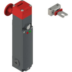 PIZZATO Bezpečnostní spínač (el. magn.) 1NC/1NO+2NC, STOP, 24V, 2xLED, klíč F28