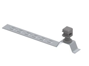 Plastový držák s příchytkou L210 pod střešní krytinu na drát d8mm StZn/plast