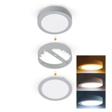 LED mini panel koupelnový 2v1, 3CCT, pod
