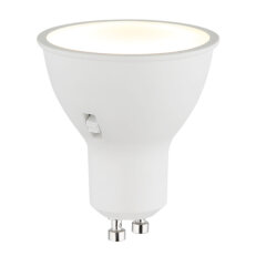 Bulb LED žárovka, bílý plast, nikl, hlin