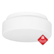 HECTOR Stropní sv. 1xE27, 24,5cm, IP44, HF, bílé ECOLITE W122-BI