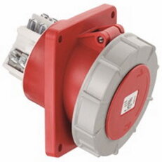 CEE zásuvka 5P/125A/400V IP67 vestavná šikmá ABL F54S388