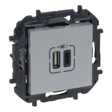 NILOE S.NABÍJEČKA USB A+C HL. LEGRAND 863340B