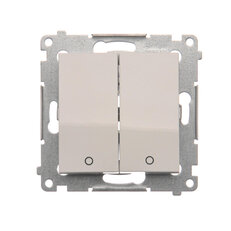 Dvojitý dvojpólový spínač 16AX 250V, bílá DW22A.01/11