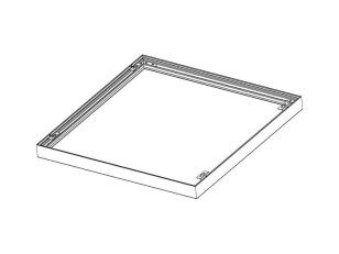 KOVOVÝ RÁM 600x600 pro přisazenou montáž vestavných LED panelů PANLUX PN22900011