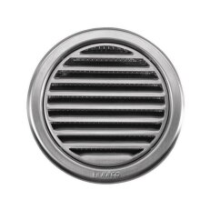 Mřížka nerezová větrací kruhová se síťovinou 125x125 mm HACO HC0705