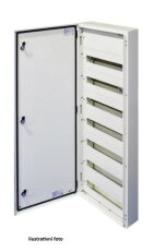 Kovová skříň T-BOX, nástěnná, 72 modulů - 3 řady, IP 65, 600x600x125 mm