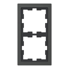Rámeček Merten D-Life sklo dvojnásobný, Onyx Black, Sklo SCHNEIDER MEG4020-6503