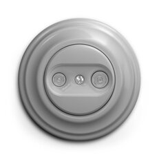 Účastnická zásuvka GREENLUX KLIKLAP S/TV/K Light gray, TV+R (koncová)
