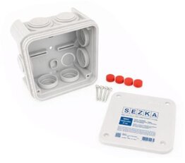 Krabicová rozvodka plastová, 114x114x57, IP55, 850C, UV, HF, SEZ-CZ PLK6010850