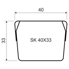 Kanál stínící SK 40X33 S (Mars) KOPOS SK 40X33_S