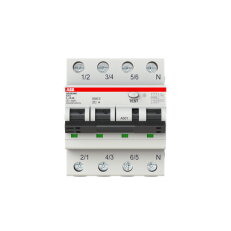 ABB DS203NC-C13/A300 kombinace jistič/chránič 3P+N 13A 300 mA C A