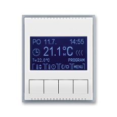 Termostat pokojový programovatelný 3292E-A10301 04 bílá/ledová šedá Element ABB