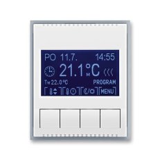 Termostat pokojový programovatelný 3292E-A10301 04 bílá/ledová šedá Element ABB