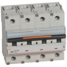DX3 JISTIČ, 4 PÓLOVÝ, CHAR. B,125A 25KA LEGRAND 409751
