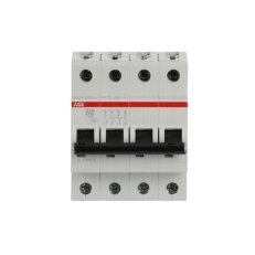 S204-D10 4 fázový jistič 10 A char. D 6kA ABB 2CDS254001R0101