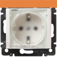VA BÍLÁ ZÁS. 2P+T SCHUKO IP44 LEGRAND 774220RD