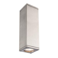 THEO UP/DOWN QPAR51 venkovní svítidlo přírodní hliník 2x 50 W IP 44 SLV 1000331