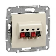 Sedna Zásuvka reproduktorová dvojitá, Beige SCHNEIDER SDN5400147