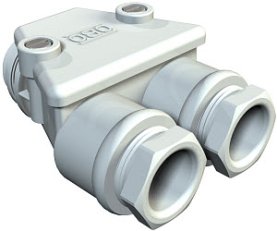 OBO 2024063 Vývodka kabel. dvojitá 113 M20 LGR