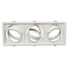3 x AR111 Housing White,  VT-7223