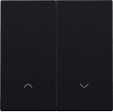 Smart Switch kolébka 2x1/2 motor-BLACK COATED NIKO 161-31006