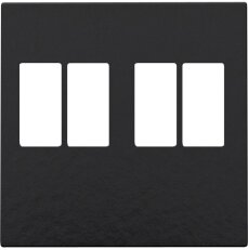 Středový kryt 2xREPRO-BAKELITE PIANO BLACK NIKO 200-69701