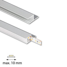 Hliníkový profil AQ pro sádrokarton, 33x14mm, mléčný difuz., 1m