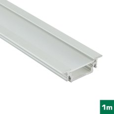 AL profil FKU12 BC/UX pro LED, s plexi, 1m, elox FK TECHNICS 4731056-S