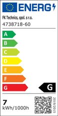 LED pásek 96LED/m 3528 IP65 10000-15000 K bílá 12V 20m FK TECHNICS 4738718-60