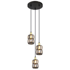 Závěsné svítidlo WOLLI černá 3xE14, max. 40W 230V GLOBO 15761-3B