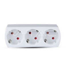 3 Outlet Power Adapter With Earth Contac