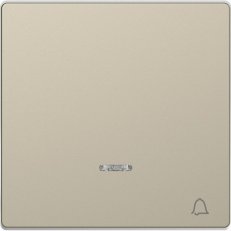 Kryt spínače Merten D-Life s průzorem a symbolem zvonku Sahara MTN3325-6033